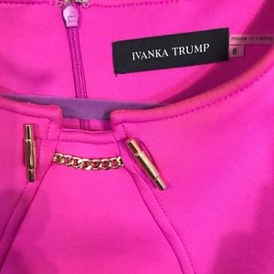 Ivanka Trump Dresses - EUC, wore once, Beautiful Fusha color, Gold chain Ivanka Trump Dresses - EUC, wore once, Beautiful Fusha color, Gold chain